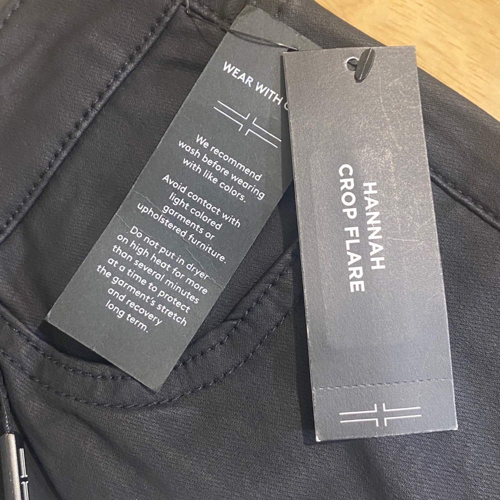 LIVERPOOL Hannah Crop Flare Coated Jean Pants MSRP $109 Women's Size 12/31 - Picture 6 of 9